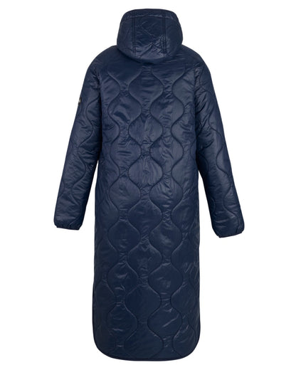 Navy Coloured Regatta Womens Triea Quilted Jacket on white background 