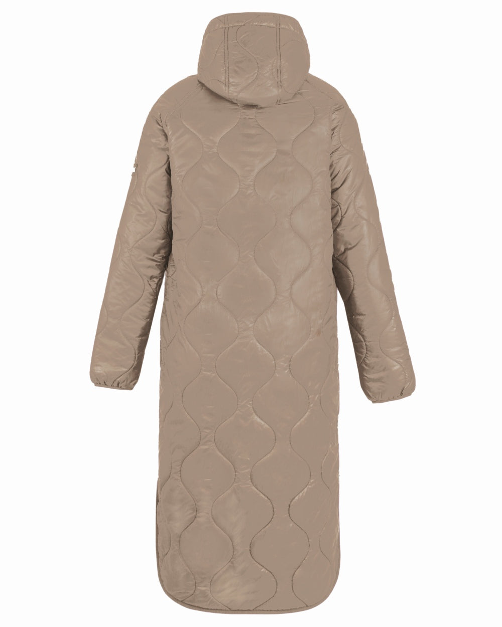 Soft Taupe Coloured Regatta Womens Triea Quilted Jacket on white background 