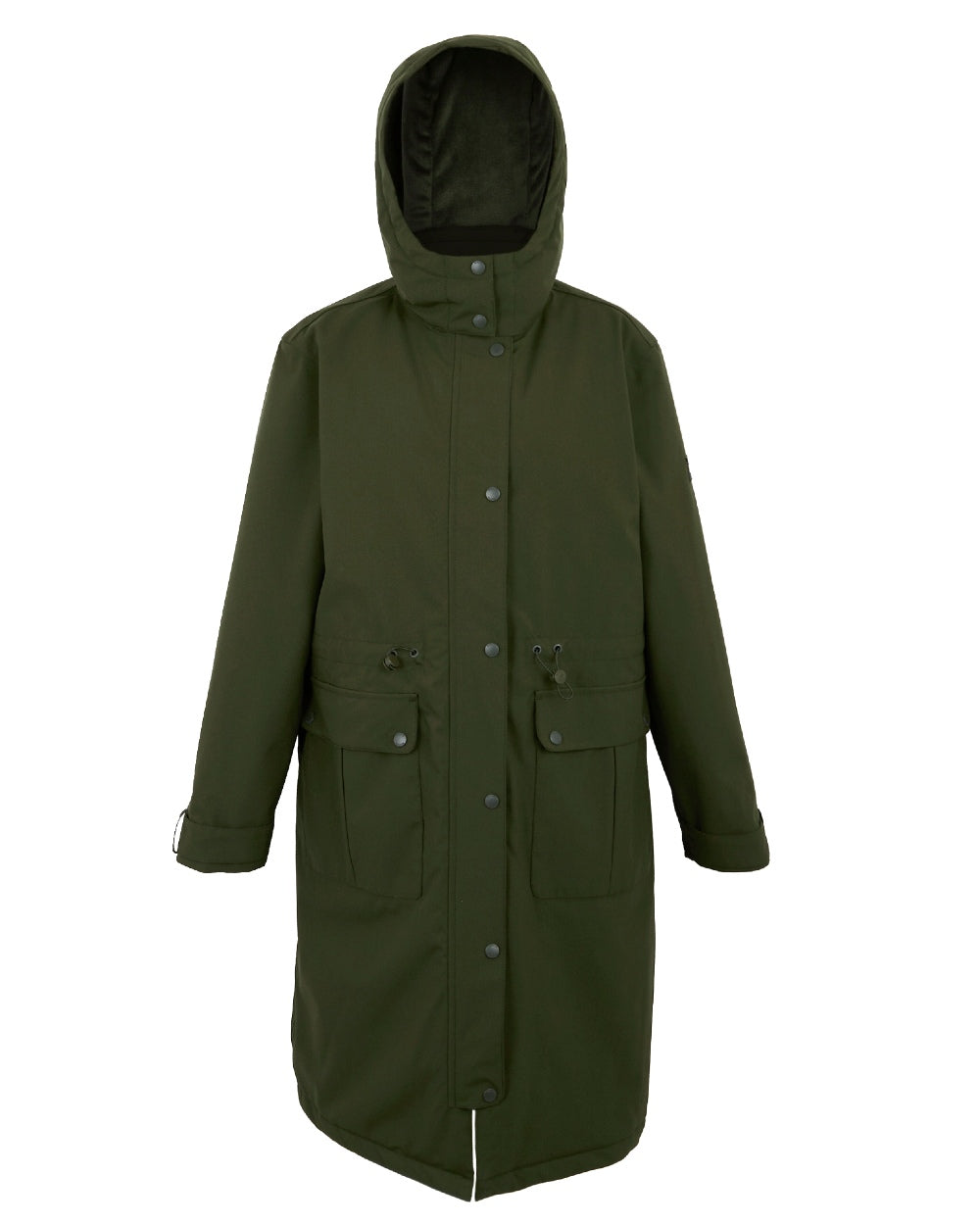 Dark Khaki Coloured Regatta Womens Yannta Waterproof Insulated Jacket on white background 