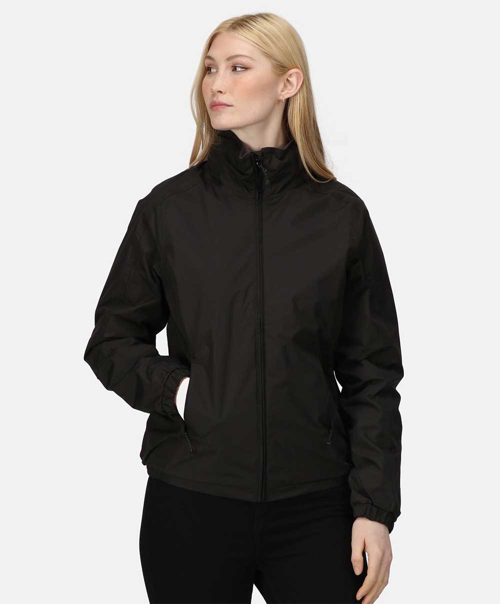 Regatta Womens Dover Fleece Lined Bomber Jacket in Black 