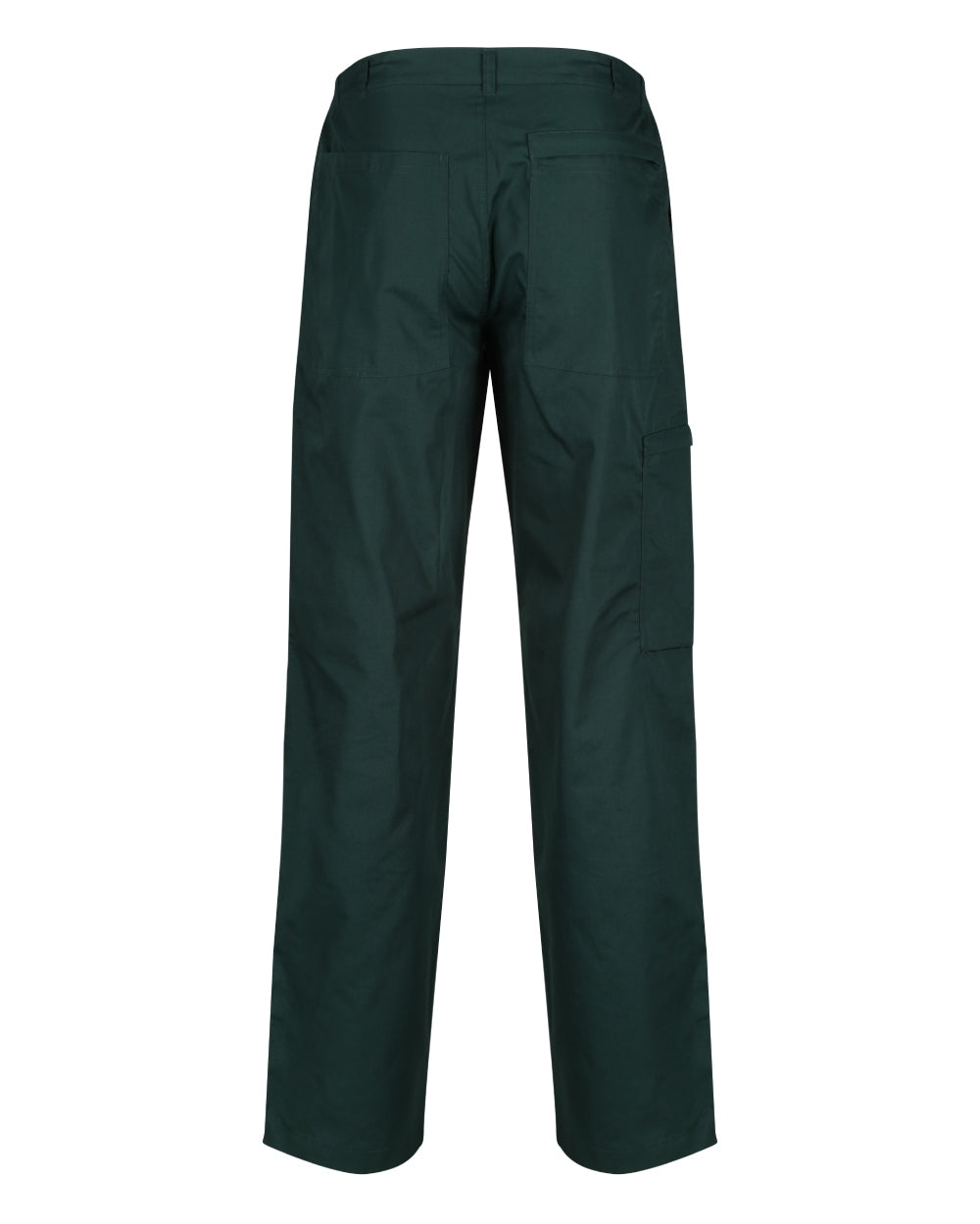 Green coloured Regatta Mens Multi Pocket Action Trousers Long Leg on white background 