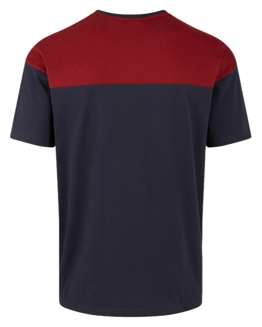 Navy Multi coloured Ridgeline Backslider T-Shirt on white background 