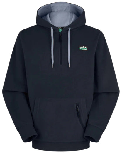 Navy Coloured Ridgeline Ballistic Hooded Fleece on white background 