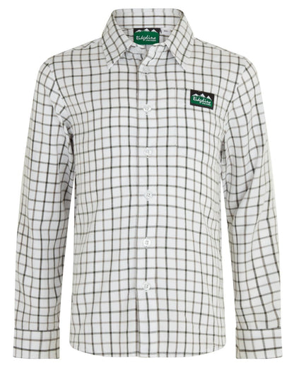 Deep Forest coloured Ridgeline Childrens Sedgebrook Shirt on white background 