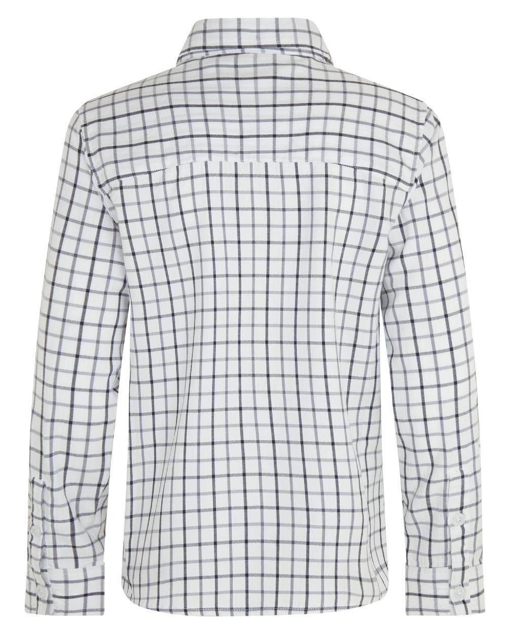 Navy coloured Ridgeline Childrens Sedgebrook Shirt on white background 