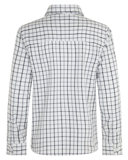 Navy coloured Ridgeline Childrens Sedgebrook Shirt on white background 