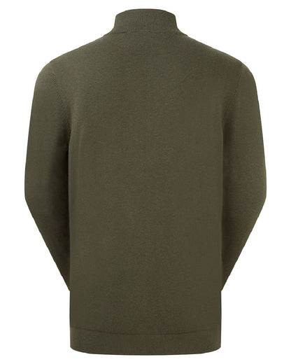 Deep Forest coloured Ridgeline Hartland 1/4 Zip Pullover on white background 