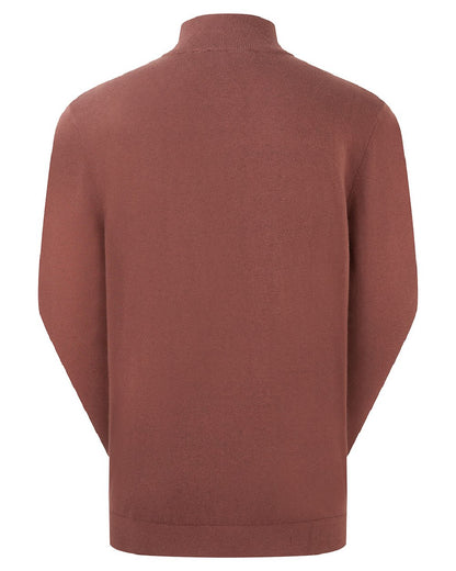 Oxblood coloured Ridgeline Hartland 1/4 Zip Pullover on white background 