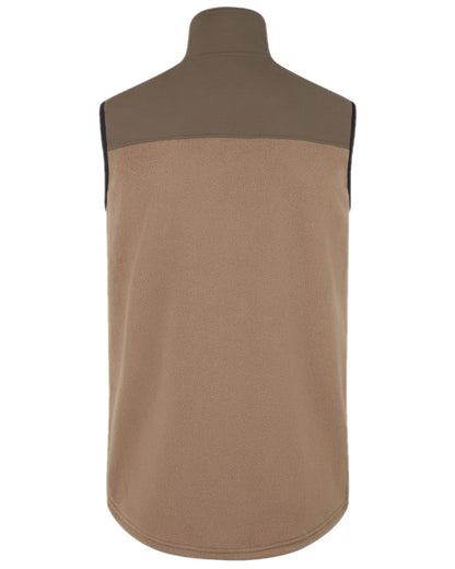 Light Bark Coloured Ridgeline Hybrid Fleece Gilet on white background 