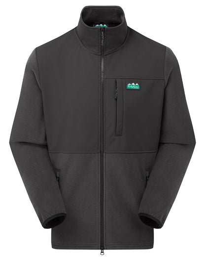 Shale coloured Ridgeline Hybrid Fleece Jacket on white background 