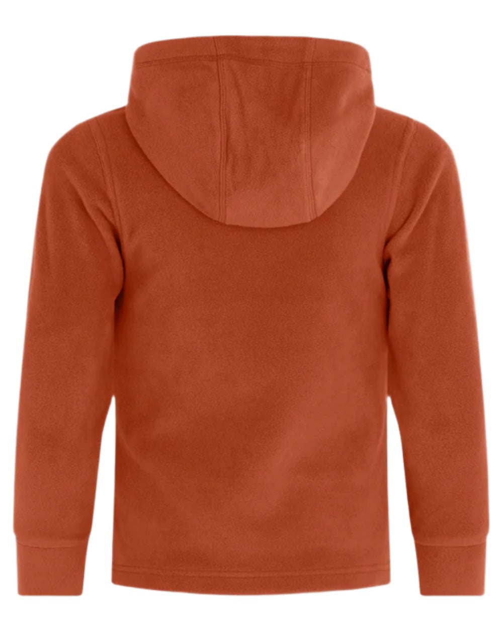 Russet coloured Ridgeline Kids Ballistic Long Sleeve Hoodie on white background 