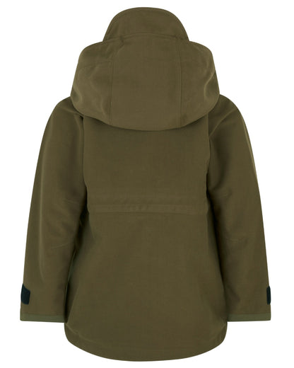 Teak coloured Ridgeline Kids Monsoon Classic Jacket on white background 