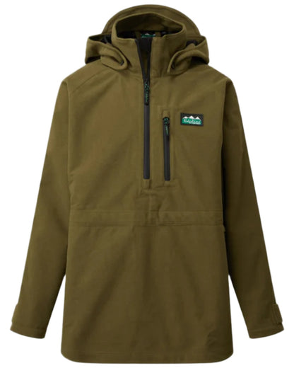 Teak coloured Ridgeline Kids Monsoon Smock on white background 