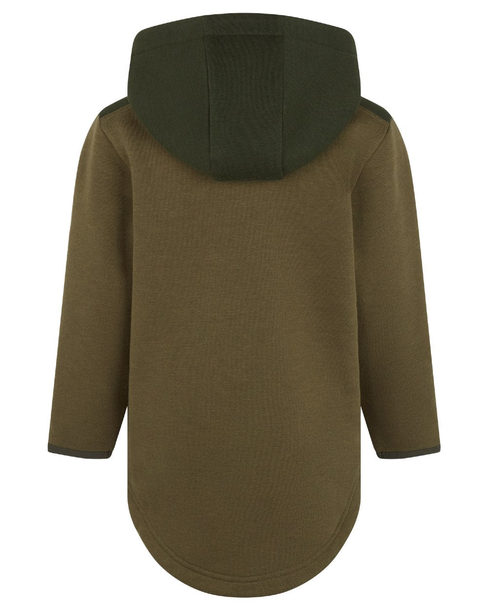 Olive coloured Ridgeline Kids NZ Hoodie on white background 