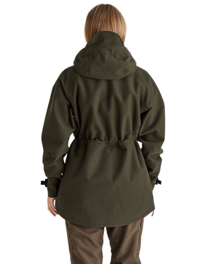 Deep Forest Coloured Ridgeline Ladies Monsoon Classic Jacket on white background 