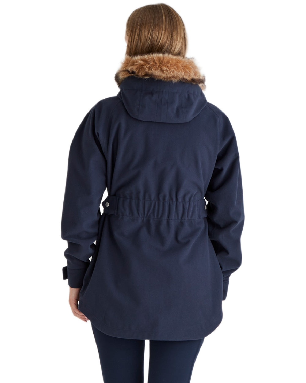 Navy Coloured Ridgeline Ladies Monsoon Nordic Jacket on white background 