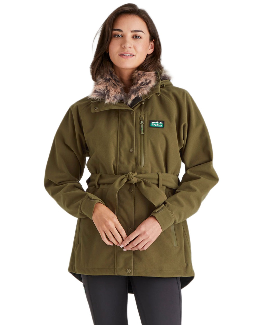 Teak Coloured Ridgeline Ladies Monsoon Nordic Jacket on white background 