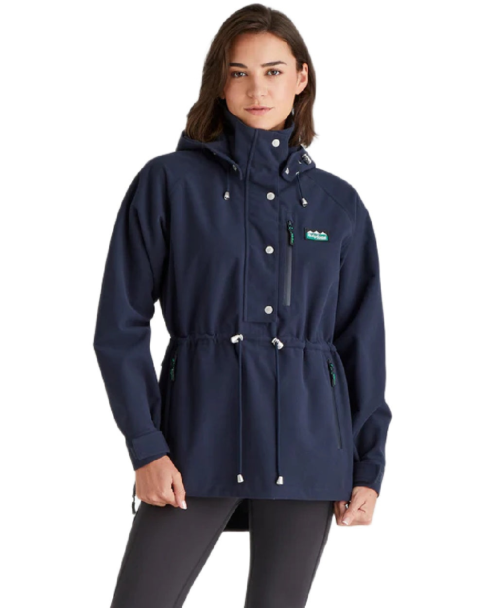 Navy Coloured Ridgeline Ladies Monsoon Nordic Smock on white background 