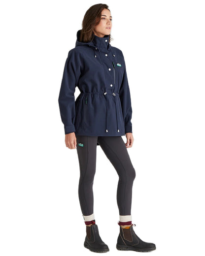 Navy Coloured Ridgeline Ladies Monsoon Nordic Smock on white background 