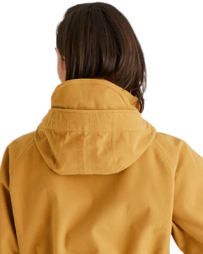 Ochre Coloured Ridgeline Ladies Monsoon Nordic Smock on white background 