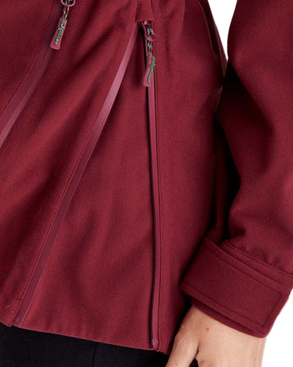 Winter Berry Coloured Ridgeline Ladies Monsoon Nordic Smock on white background 