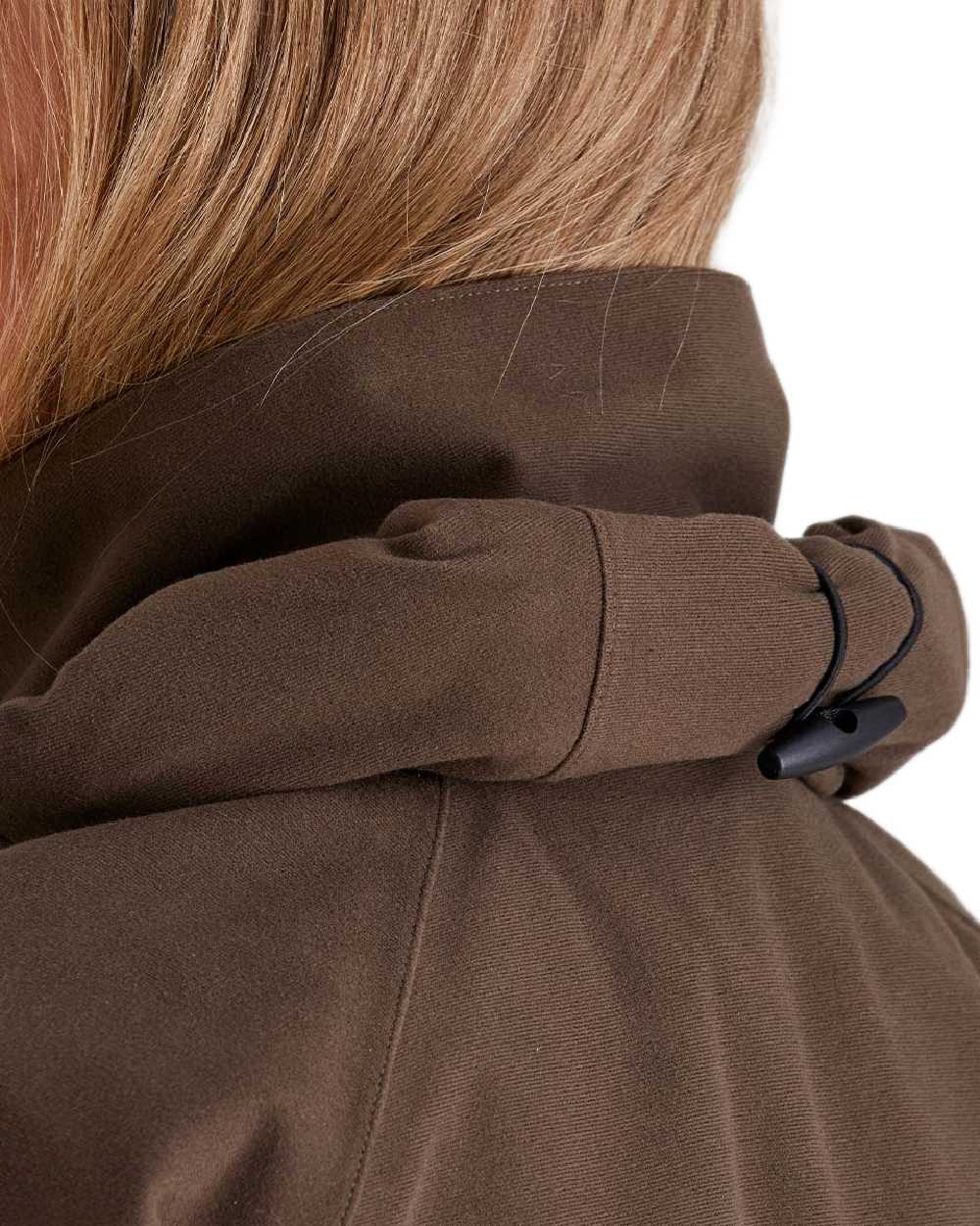 Bark Coloured Ridgeline Ladies Monsoon Waterproof Smock on white background 