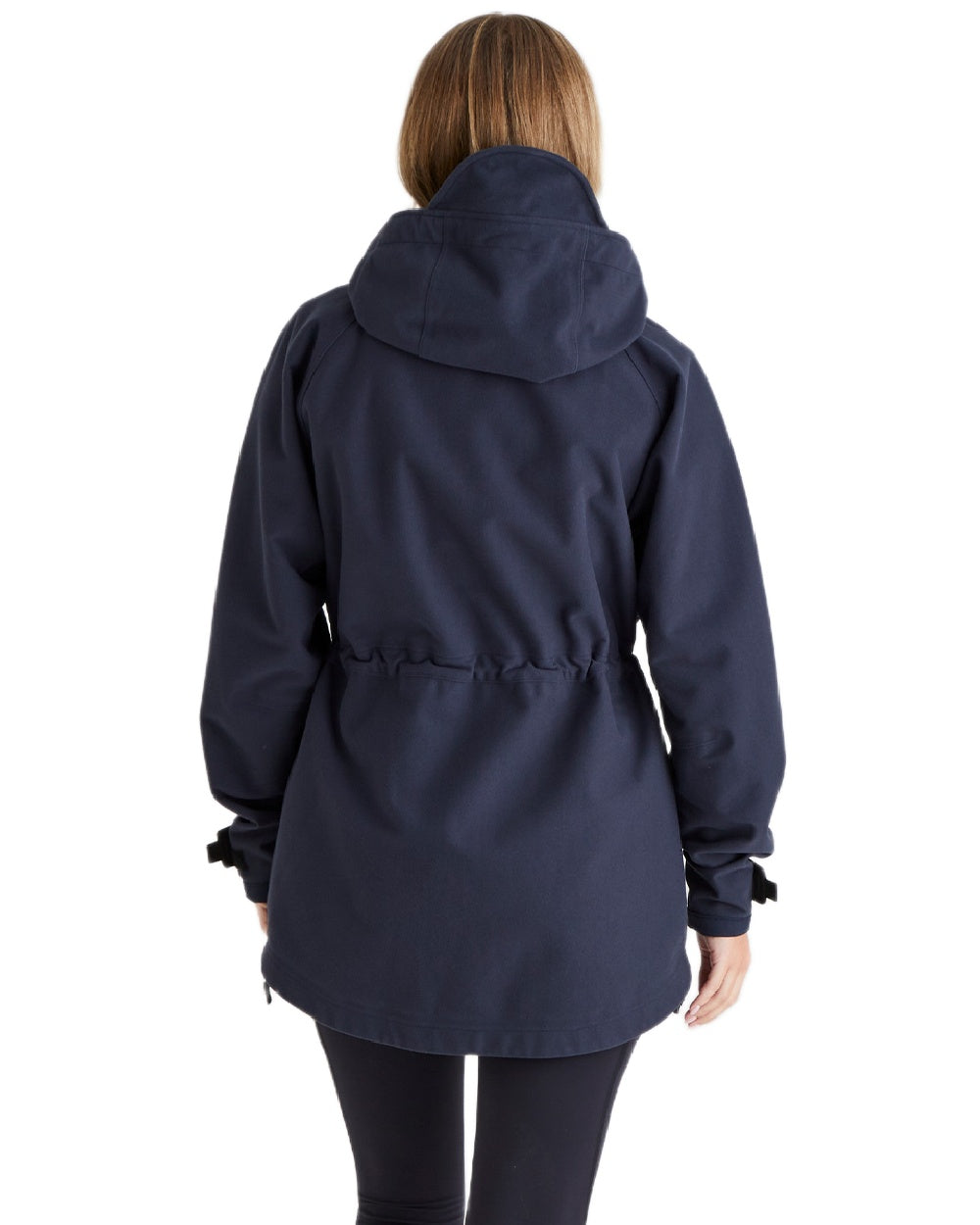 Navy Coloured Ridgeline Ladies Monsoon Waterproof Smock on white background 