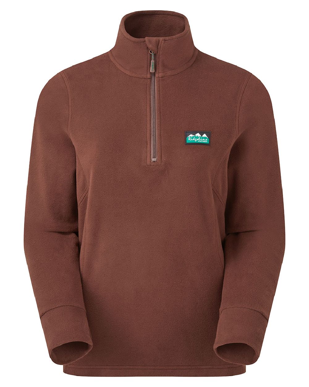 Oxblood coloured Ridgeline Ladies Narvik Fleece on white background 