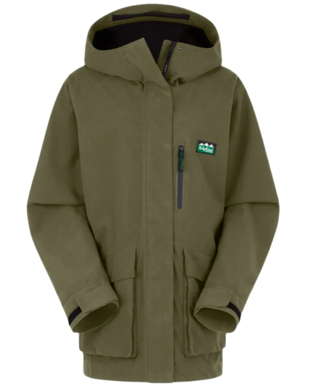 Ivy Green Coloured Ridgeline Ladies Rhea Jacket on white background 
