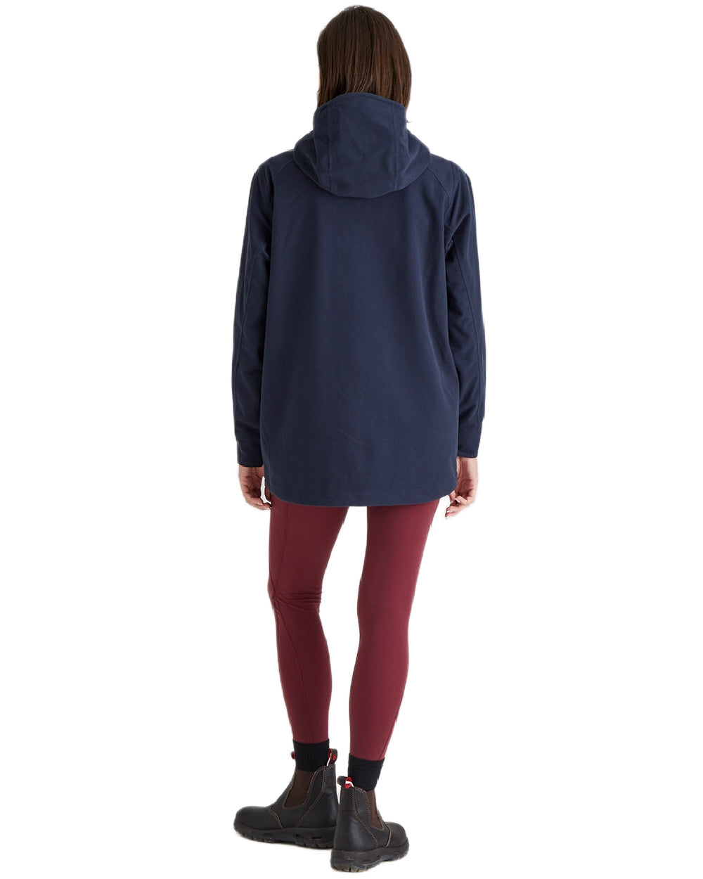 Navy coloured Ridgeline Womens Rhea Jacket on white background 