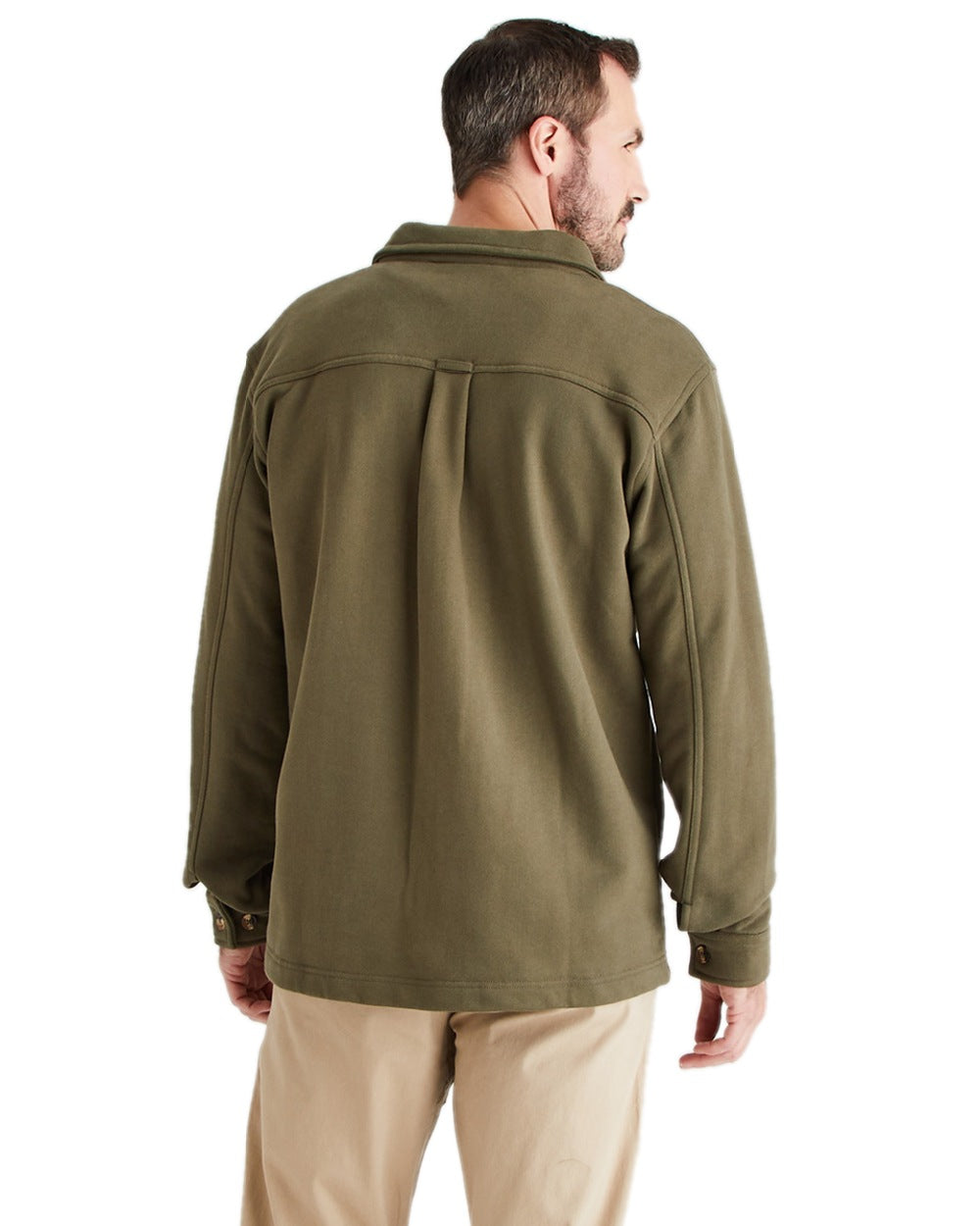 Ivy Green Coloured Ridgeline Mens Burnham Work Shirt on white background 