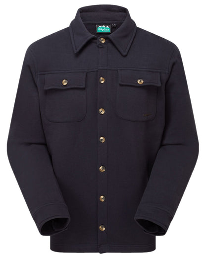 Navy Coloured Ridgeline Mens Burnham Work Shirt on white background 