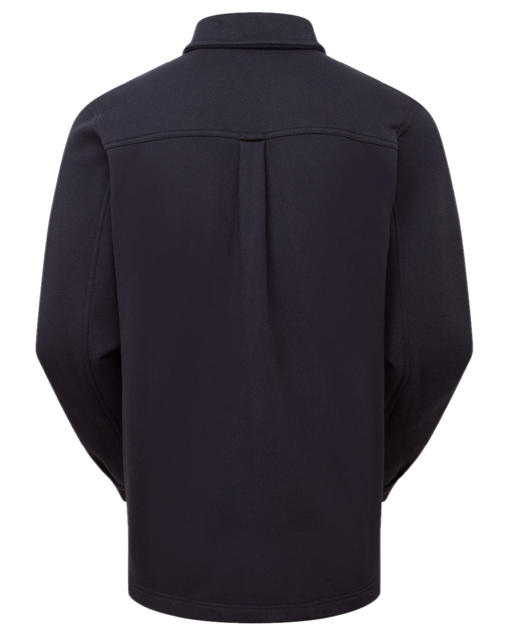 Navy Coloured Ridgeline Mens Burnham Work Shirt on white background 