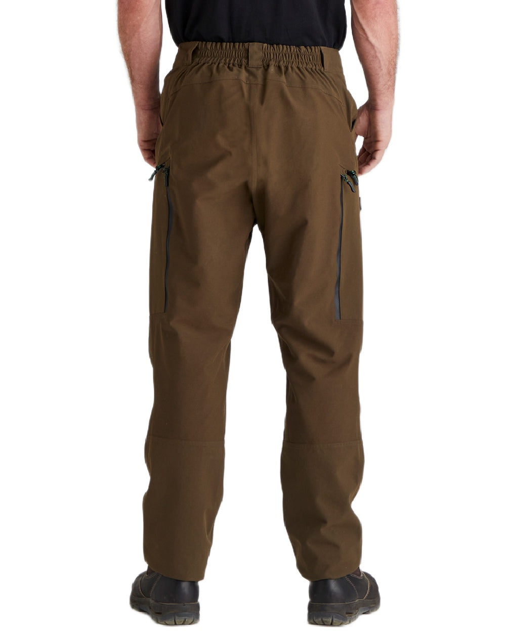 Bark coloured Ridgeline Mens Cambrian Trousers on white background 