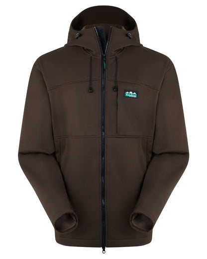 Bark coloured Ridgeline Mens Gradient Jacket on white background 