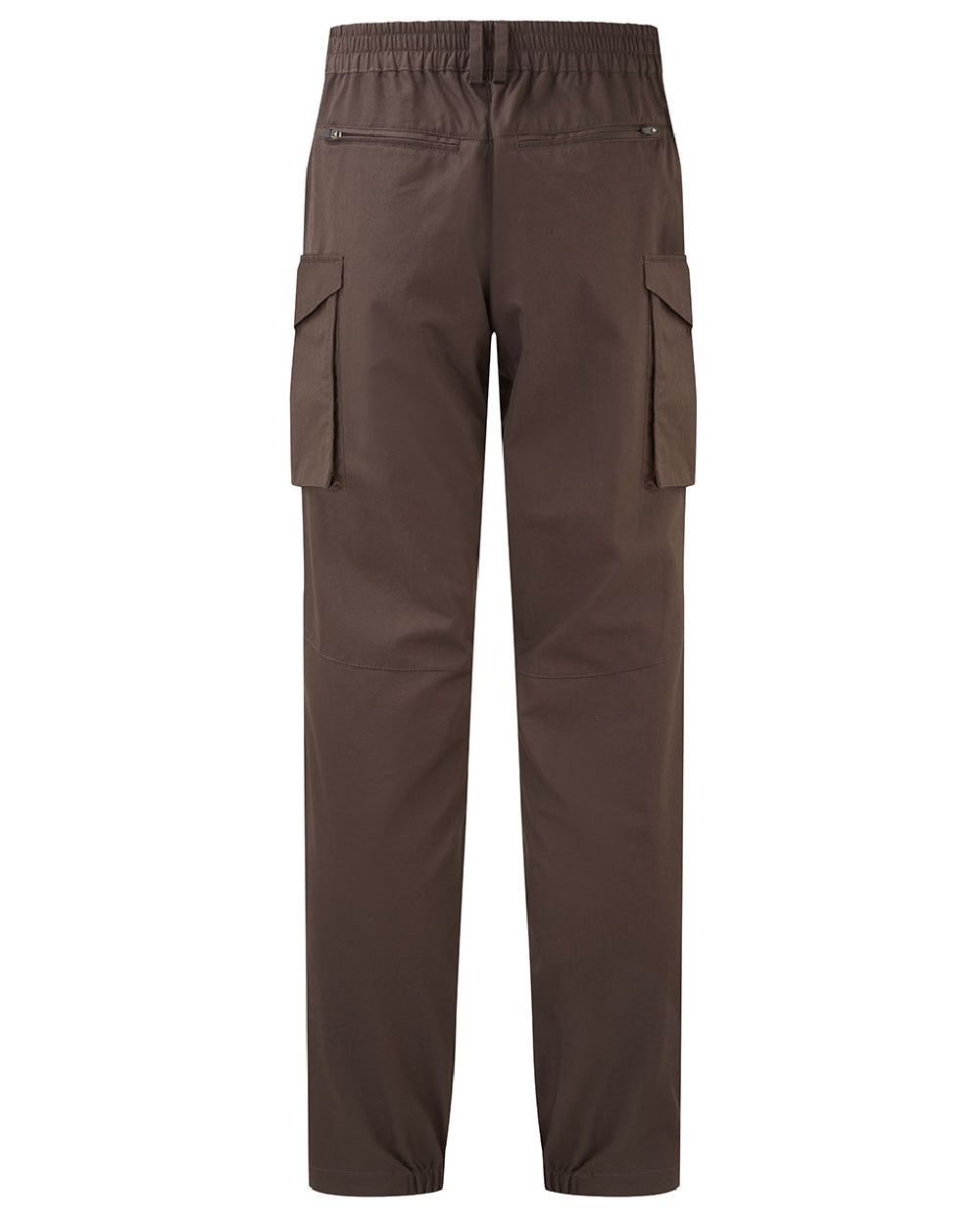 Deep Bark coloured Ridgeline Mens Grafter Trousers on white background 
