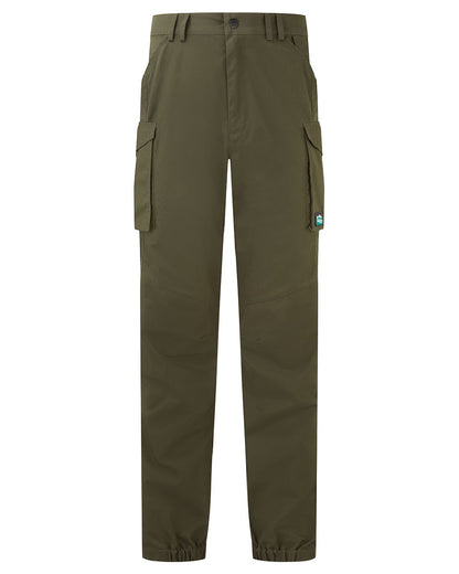 Deep Forest coloured Ridgeline Mens Grafter Trousers on white background 