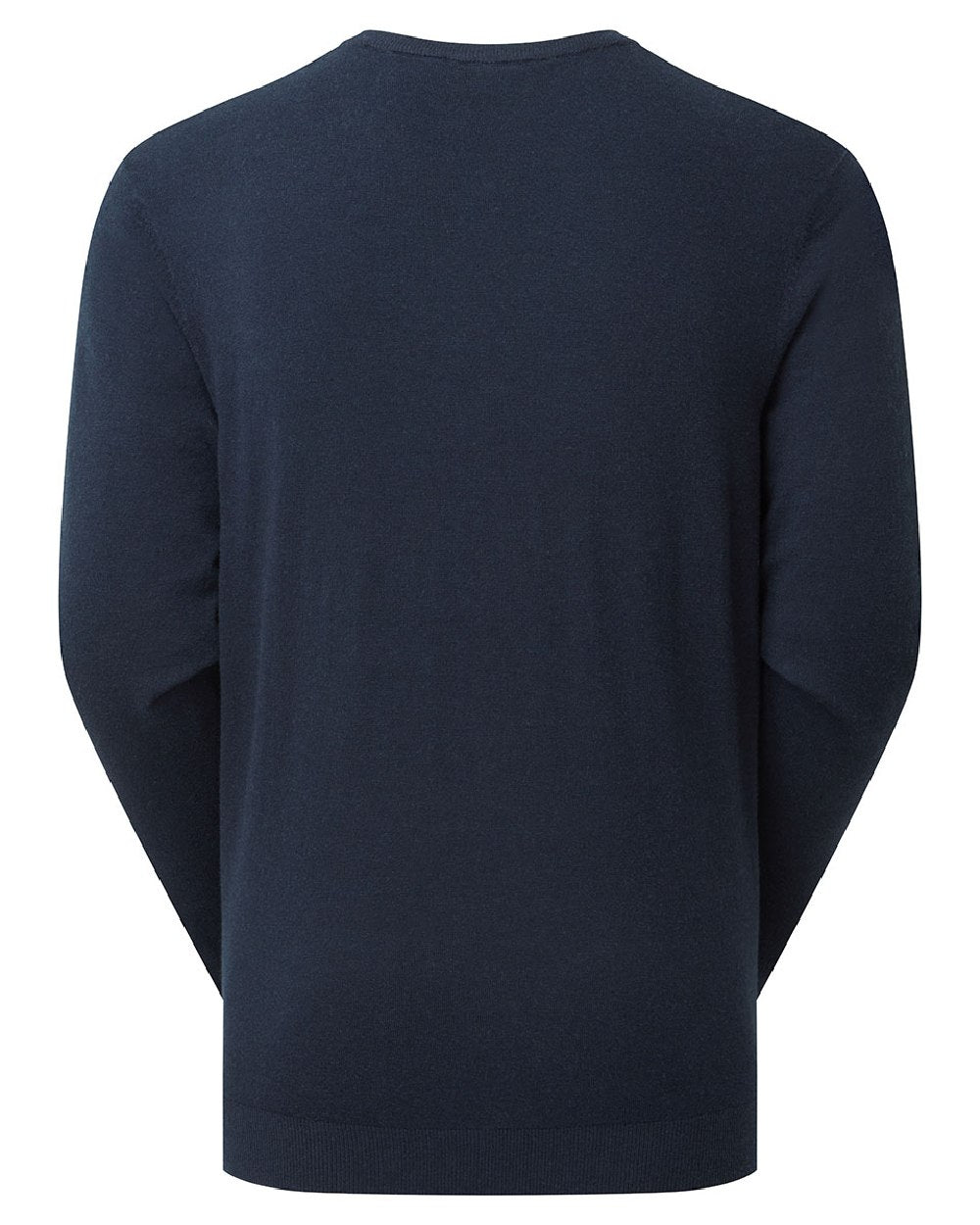 Navy coloured Ridgeline Mens Hartland Crew Knit Jumper on white background 