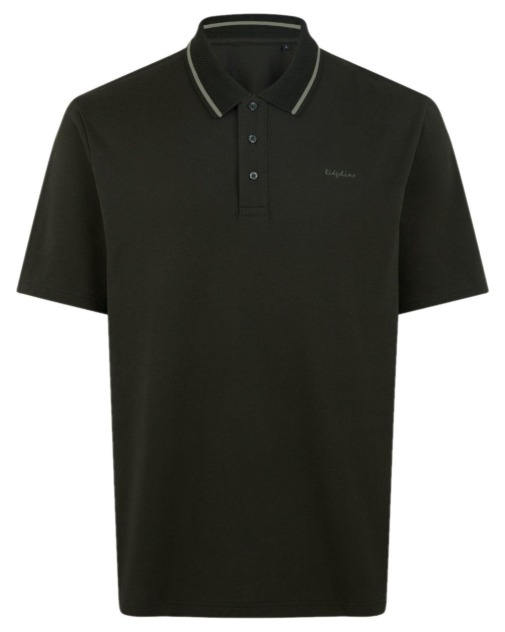 Deep Forest Coloured Ridgeline Mens Kilworth Polo Shirt on white background 