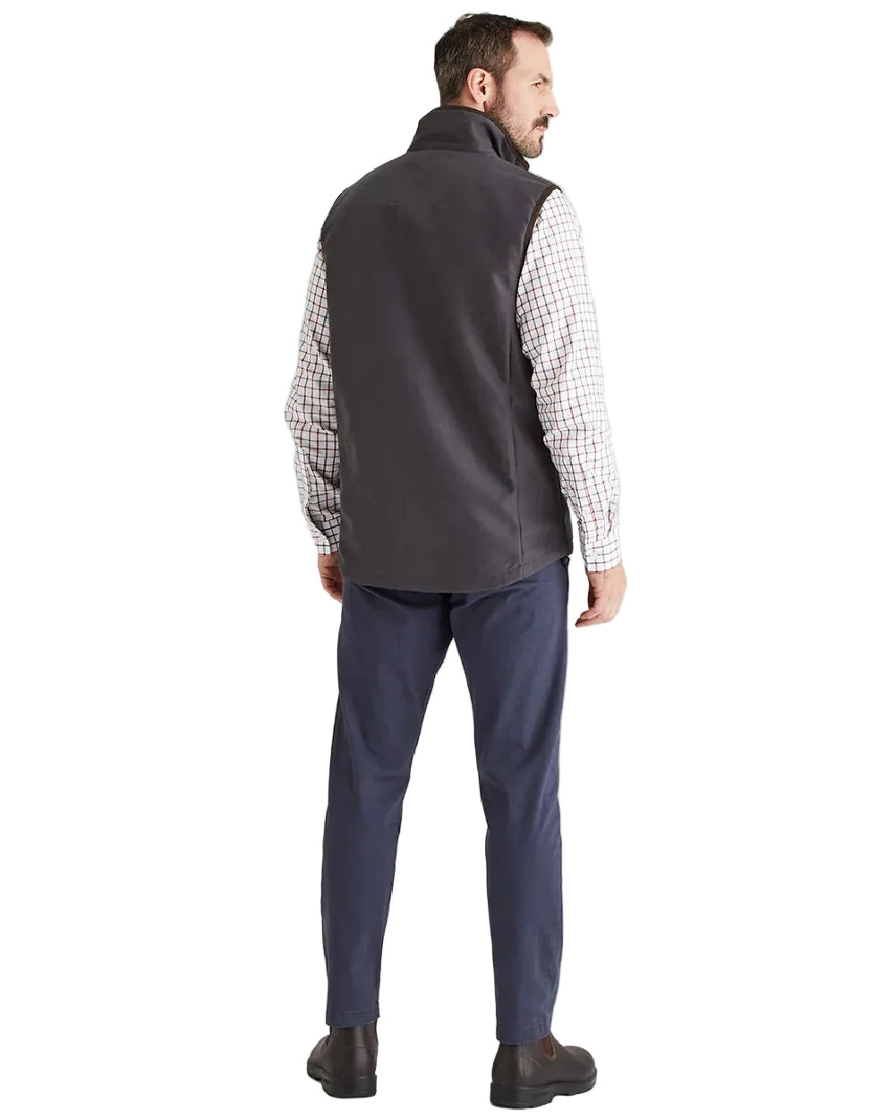 Shale Coloured Ridgeline Mens Monarch Gilet on white background 