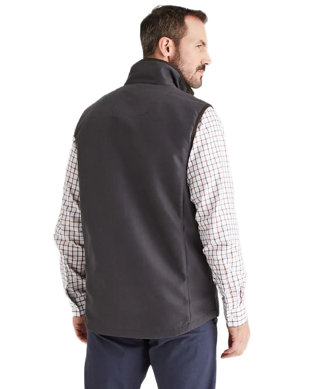 Shale Coloured Ridgeline Mens Monarch Gilet on white background 