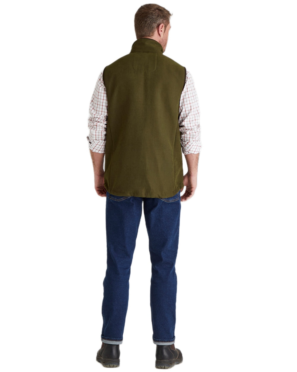 Teak coloured Ridgeline Mens Monarch Gilet on white background 