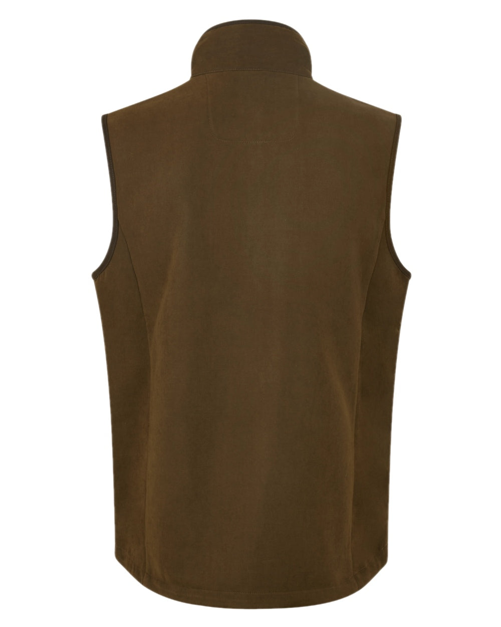 Teak coloured Ridgeline Mens Monarch Gilet on backwater background 