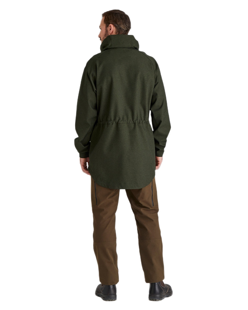 Deep Forest Marl coloured Ridgeline Mens Monsoon Light Jacket on white background 