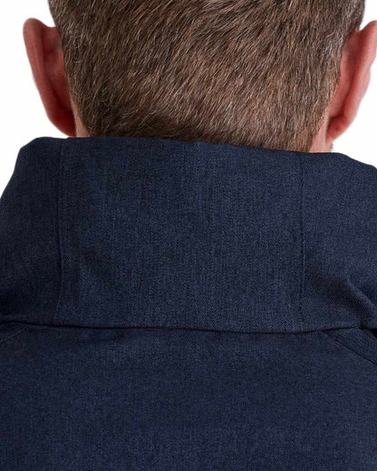 Navy Marl coloured Ridgeline Mens Monsoon Light Jacket on white background 