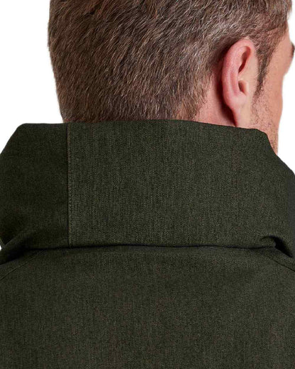 Deep Forest Marl coloured Ridgeline Mens Monsoon Light Smock on white background 