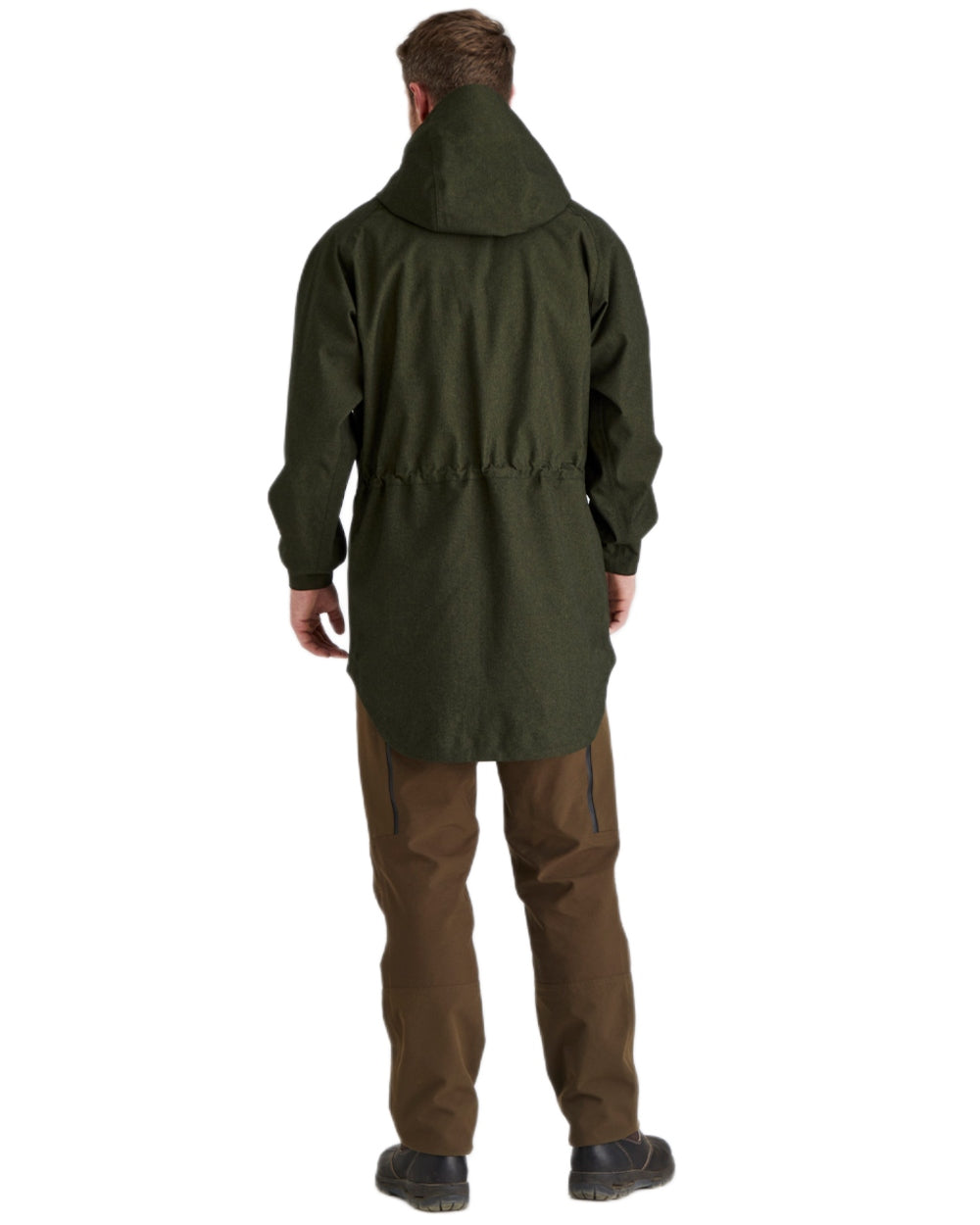 Deep Forest Marl coloured Ridgeline Mens Monsoon Light Smock on white background 