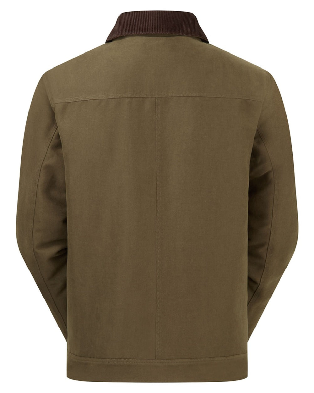 Moody Teak coloured Ridgeline Mens Montana Work Coat on white background 