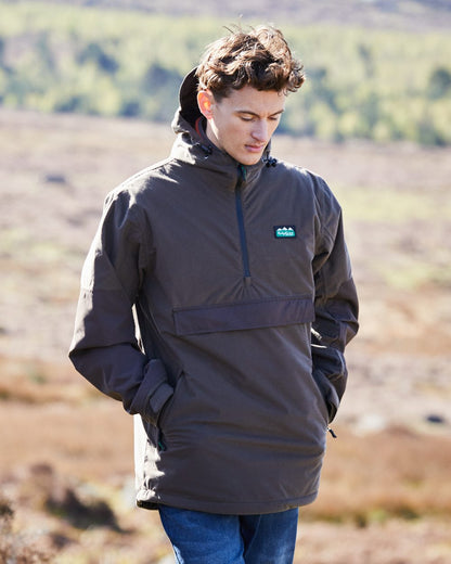 Bark Coloured Ridgeline Mens Pintail Ghillie Smock on outdoor background 