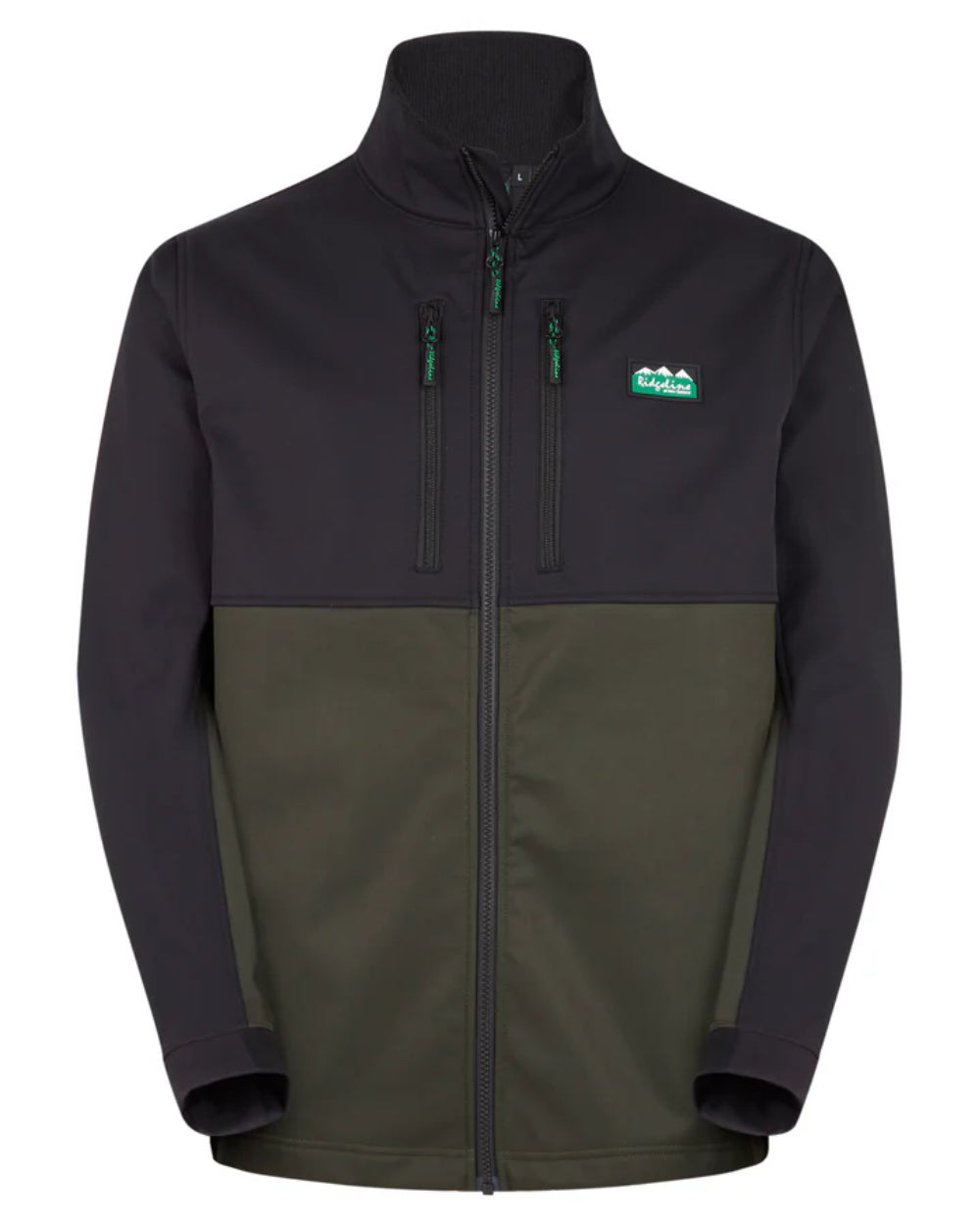 Deep Forest Coloured Ridgeline Mens Ranger Jacket on white background 